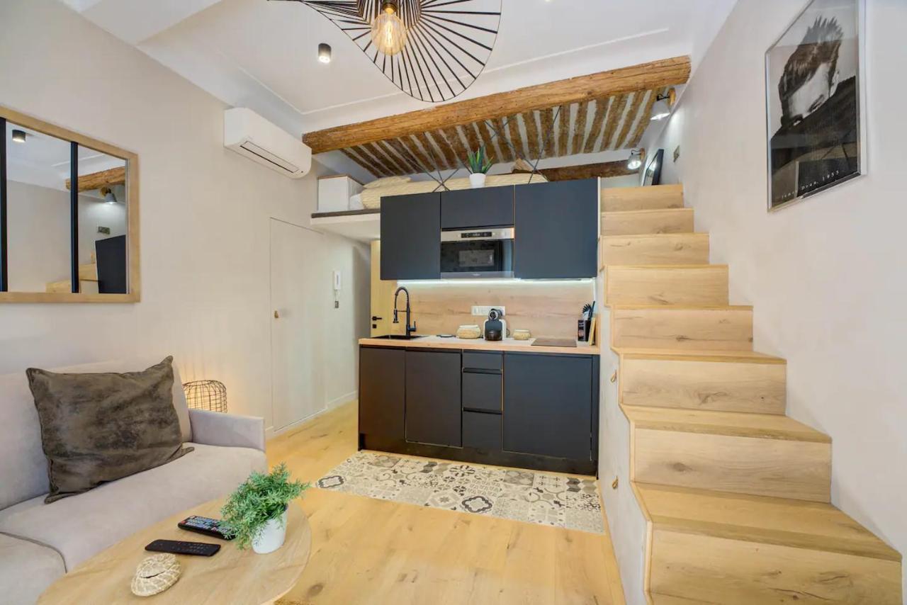 Duplex Studio Apt Mezzanine Near Shops & Cafes Lejlighed Antibes Eksteriør billede